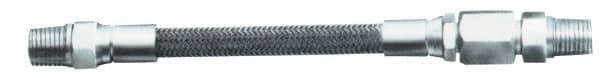 Made in USA - 1/2" ID x 0.79" OD x 6' OAL, Nitrogen Hose - -450 to 1500°F, 4.88" Bend Radius, 1/2" Fitting - Eagle Tool & Supply