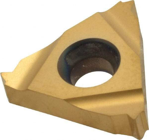 Carmex - 16ER External Right Hand 18 UN Laydown Threading Insert - Grade MXC, TiN Coated Carbide - Eagle Tool & Supply