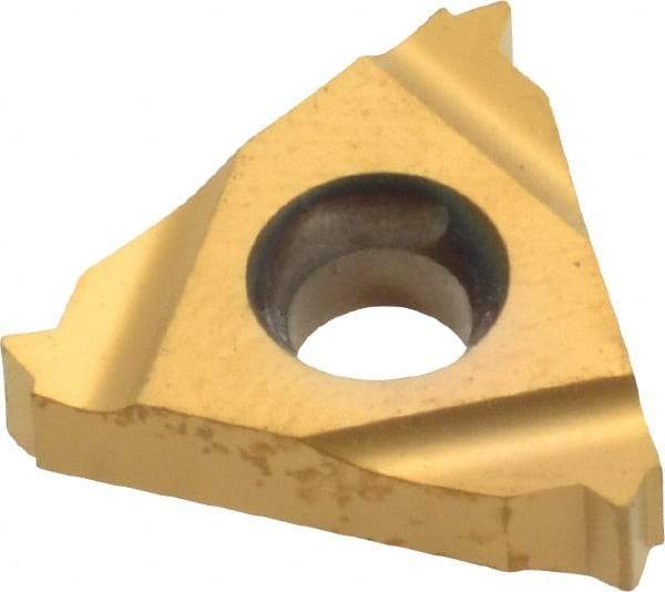Carmex - 16ER External Right Hand 16 UN Laydown Threading Insert - Grade MXC, TiN Coated Carbide - Eagle Tool & Supply