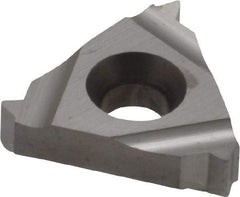 Carmex - 16ER External Right Hand 14 UN Laydown Threading Insert - Grade P30, Uncoated Coated Carbide - Eagle Tool & Supply