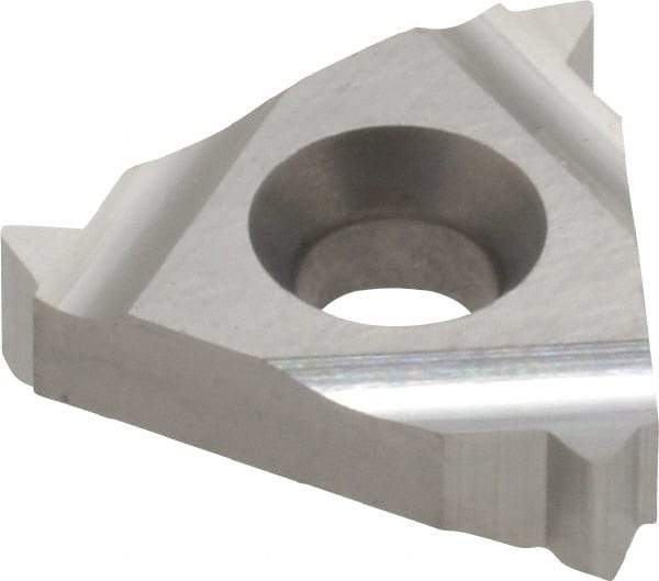 Carmex - 16ER External Right Hand 12 UN Laydown Threading Insert - Grade P30, Uncoated Coated Carbide - Eagle Tool & Supply