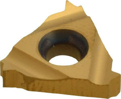 Carmex - 16IR Internal Right Hand 12 UN Laydown Threading Insert - Grade MXC, TiN Coated Carbide - Eagle Tool & Supply
