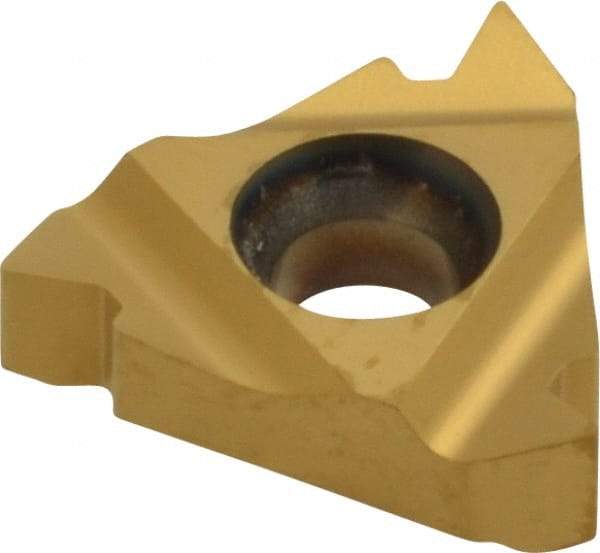 Carmex - 16IR Internal Right Hand 8 UN Laydown Threading Insert - Grade MXC, TiN Coated Carbide - Eagle Tool & Supply