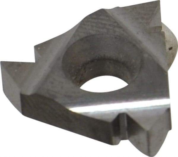 Carmex - 16ER External Right Hand 8 NPT Laydown Threading Insert - Grade P30, Uncoated Coated Carbide - Eagle Tool & Supply