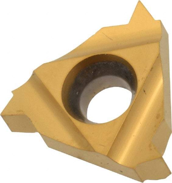 Carmex - 16IR Internal Right Hand 11.5 NPT Laydown Threading Insert - Grade P25C, TiN Coated Carbide - Eagle Tool & Supply