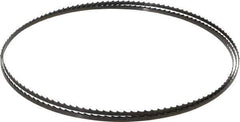 Starrett - 4 TPI, 7' 8" Long x 1/4" Wide x 0.025" Thick, Welded Band Saw Blade - Carbon Steel, Toothed Edge, Raker Tooth Set, Flexible Back, Contour Cutting - Eagle Tool & Supply