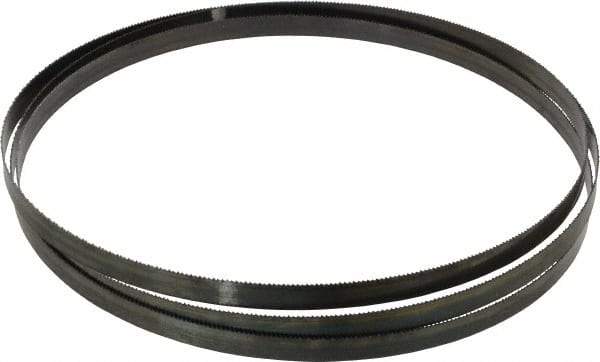Starrett - 14 TPI, 7' 11" Long x 1/2" Wide x 0.025" Thick, Welded Band Saw Blade - Carbon Steel, Toothed Edge, Raker Tooth Set, Flexible Back, Contour Cutting - Eagle Tool & Supply