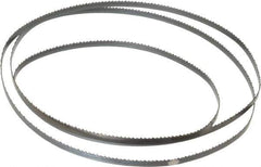 Starrett - 10 TPI, 4' 8-1/2" Long x 1/4" Wide x 0.025" Thick, Welded Band Saw Blade - Carbon Steel, Toothed Edge, Raker Tooth Set, Flexible Back, Contour Cutting - Eagle Tool & Supply