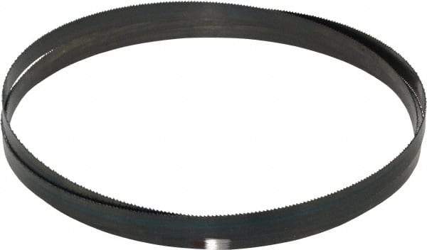Starrett - 14 TPI, 6' 8" Long x 1/2" Wide x 0.025" Thick, Welded Band Saw Blade - Carbon Steel, Toothed Edge, Raker Tooth Set, Flexible Back, Contour Cutting - Eagle Tool & Supply