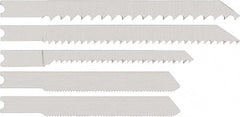 DeWALT - 15 Piece, 3" to 4" Long, 5 to 12 Teeth per Inch, Bi-Metal Jig Saw Blade Set - Toothed Edge, U-Shank - Eagle Tool & Supply