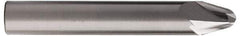 Accupro - 15° Taper Angle per Side, 1/4" Small End Diam, 0.341" LOC, Solid Carbide 2 Flute Tapered Ball End Mill - 2-1/2" OAL, 3/8" Shank Diam, Spiral Flute - Eagle Tool & Supply