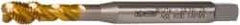 OSG - 5/16-24 UNF 3 Flute 2B Modified Bottoming Spiral Flute Tap - Vanadium High Speed Steel, TiN Finish, 90mm OAL, Right Hand Flute, Right Hand Thread - Eagle Tool & Supply