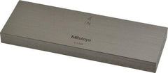 Mitutoyo - 4" Rectangular Steel Gage Block - Accuracy Grade 0, Includes Certificate of Inspection - Eagle Tool & Supply