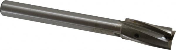 Value Collection - 45/64" Diam, 1/2" Shank, Diam, 3 Flutes, Straight Shank, Interchangeable Pilot Counterbore - Eagle Tool & Supply