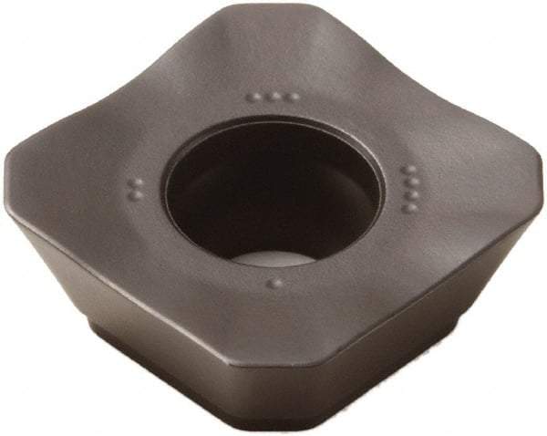 Seco - SEEX1204 M14 Grade MP2500 Carbide Milling Insert - TiCN/Al2O3 Finish, 0.187" Thick, 1/2" Inscribed Circle - Eagle Tool & Supply
