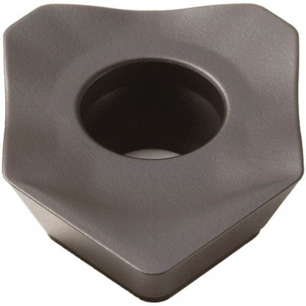 Seco - SEEX1204 M14 Grade MK1500 Carbide Milling Insert - TiCN/Al2O3 Finish, 0.187" Thick, 1/2" Inscribed Circle - Eagle Tool & Supply