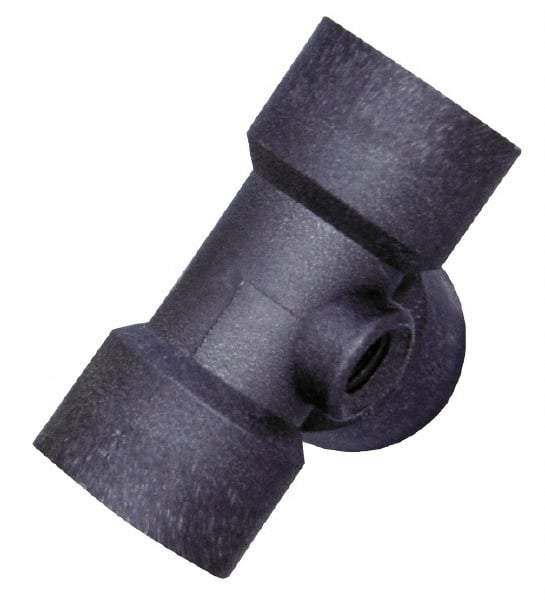Green Leaf - 1/2 x 1/8" Polypropylene Plastic Pipe Tee - FIPT x FIPT x FIPT x FIPT End Connections - Eagle Tool & Supply