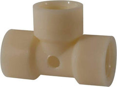 Green Leaf - 1 x 1/4" Nylon Plastic Pipe Tee - FIPT x FIPT x FIPT x FIPT End Connections - Eagle Tool & Supply