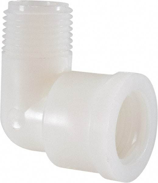 Green Leaf - 1/2" Nylon Plastic Pipe 90° Street Elbow - MIPT x FIPT End Connections - Eagle Tool & Supply