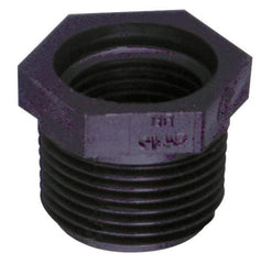 Green Leaf - 1-1/2 x 1-1/4" Polypropylene Plastic Pipe Reducer Bushing - MPT x FPT End Connections - Eagle Tool & Supply