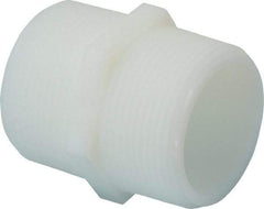 Green Leaf - 1-1/2" Nylon Plastic Pipe Hex Nipple - MIPT x MIPT End Connections - Eagle Tool & Supply