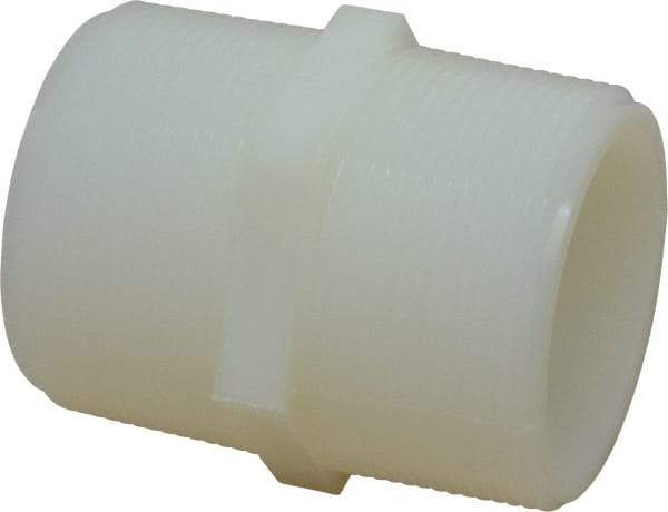 Green Leaf - 2" Nylon Plastic Pipe Hex Nipple - MIPT x MIPT End Connections - Eagle Tool & Supply
