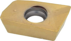 Seco - XOMX180608 MD15 Grade F40M Carbide Milling Insert - TiAlN/TiN Finish, 1/4" Thick, 0.031" Corner Radius - Eagle Tool & Supply