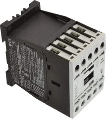 Eaton Cutler-Hammer - 3 Pole, 24 Coil VAC, 20 Amp, Nonreversible Open Enclosure IEC Contactor - 1 Phase hp: 0.25 at 115 V, 0.75 at 200 V, 1 at 230 V, 3 Phase hp: 1.5 at 200 V, 2 at 230 V, 3 at 460 V, 5 at 575 V, 7 Amp Inductive Load Rating Listed - Eagle Tool & Supply