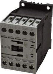 Eaton Cutler-Hammer - 3 Pole, 24 to 27 Coil VDC, 20 Amp, Nonreversible Open Enclosure IEC Contactor - 1 Phase hp: 0.25 at 115 V, 0.75 at 200 V, 1 at 230 V, 3 Phase hp: 1.5 at 200 V, 2 at 230 V, 3 at 460 V, 5 at 575 V, 7 Amp Inductive Load Rating Listed - Eagle Tool & Supply