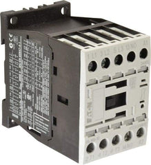 Eaton Cutler-Hammer - 3 Pole, 24 to 27 Coil VDC, 20 Amp, Nonreversible Open Enclosure IEC Contactor - 1 Phase hp: 0.5 at 115 V, 1 at 200 V, 1.5 at 230 V, 3 Phase hp: 3 at 200 V, 3 at 230 V, 5 at 460 V, 7.5 at 575 V, 9 Amp Inductive Load Rating Listed - Eagle Tool & Supply