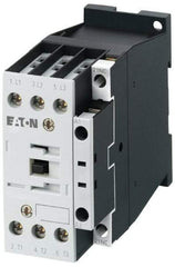 Eaton Cutler-Hammer - 3 Pole, 24 Coil VAC, 18 Amp, Nonreversible Open Enclosure IEC Contactor - 1 Phase hp: 2 at 115 V, 2 at 200 V, 3 at 230 V, 3 Phase hp: 10 at 460 V, 15 at 575 V, 5 at 200 V, 5 at 230 V, 18 Amp Inductive Load Rating Listed - Eagle Tool & Supply