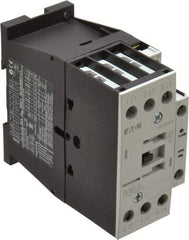 Eaton Cutler-Hammer - 3 Pole, 24 Coil VAC, 40 Amp, Nonreversible Open Enclosure IEC Contactor - 1 Phase hp: 2 at 115 V, 3 at 200 V, 5 at 230 V, 3 Phase hp: 10 at 230 V, 15 at 460 V, 20 at 575 V, 7.5 at 200 V, 25 Amp Inductive Load Rating Listed - Eagle Tool & Supply