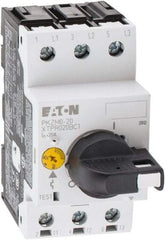 Eaton Cutler-Hammer - 20 Amp, IEC, Open Pushbutton Manual Motor Starter - 45mm Wide x 94mm Deep x 3.6667" High, 15 hp at 600 V & 5 hp at 200 V, CE Approved, CSA Certified, DIN VDE, EN/IEC, UL 508 Type E Compliant & UL Listed - Eagle Tool & Supply