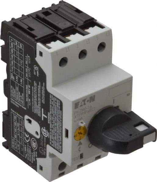 Eaton Cutler-Hammer - 1.6 Amp, IEC, Open Pushbutton Manual Motor Starter - 45mm Wide x 94mm Deep x 3.6667" High, 3/4 hp at 480/600 V, CE Approved, CSA Certified, DIN VDE, EN/IEC, UL 508 Type E Compliant & UL Listed - Eagle Tool & Supply