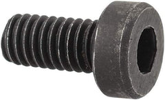 Holo-Krome - M4x0.70 Metric Coarse Hex Socket Drive, Low Socket Cap Screw - Grade 10.9 Alloy Steel, Black Oxide Finish, Fully Threaded, 8mm Length Under Head - Eagle Tool & Supply