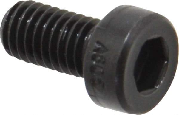 Holo-Krome - M5x0.80 Metric Coarse Hex Socket Drive, Low Socket Cap Screw - Grade 10.9 Alloy Steel, Black Oxide Finish, Fully Threaded, 10mm Length Under Head - Eagle Tool & Supply
