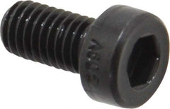 Holo-Krome - M5x0.80 Metric Coarse Hex Socket Drive, Low Socket Cap Screw - Grade 10.9 Alloy Steel, Black Oxide Finish, Fully Threaded, 10mm Length Under Head - Eagle Tool & Supply