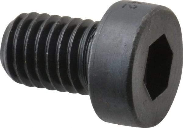 Holo-Krome - M8x1.25 Metric Coarse Hex Socket Drive, Low Socket Cap Screw - Grade 10.9 Alloy Steel, Black Oxide Finish, Fully Threaded, 12mm Length Under Head - Eagle Tool & Supply