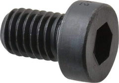Holo-Krome - M8x1.25 Metric Coarse Hex Socket Drive, Low Socket Cap Screw - Grade 10.9 Alloy Steel, Black Oxide Finish, Fully Threaded, 12mm Length Under Head - Eagle Tool & Supply