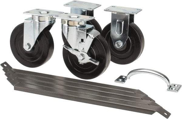 Quantum Storage - Small Parts Mobile Kit for Double Sided Rail Units - 14" Deep x 6" Wide x 4" High - Eagle Tool & Supply