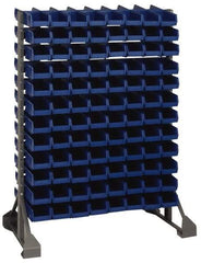 Quantum Storage - 192 Bin Rail Unit with Bins - 36 Inch Overall Width x 25 Inch Overall Depth x 53 Inch Overall Height, Yellow Polypropylene / Polyethylene Bins - Eagle Tool & Supply