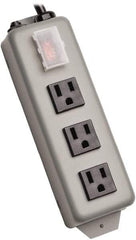 Tripp-Lite - 10 Outlets, 120 VAC15 Amps, 6' Cord, Power Outlet Strip - Keyhole, Tab Mount, 5-15 NEMA Configuration, 8-3/4" Strip - Eagle Tool & Supply