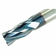 Iscar - 1/8" Diam 4 Flute Solid Carbide 0.004" Chamfer Width Corner Chamfer End Mill - Eagle Tool & Supply