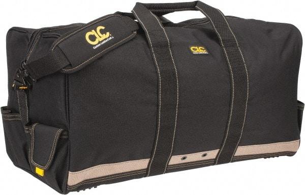 CLC - 6 Pocket Black Polyester Tool Bag - 24" Wide x 12" Deep x 12" High - Eagle Tool & Supply