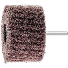 PFERD - 3" Diam x 2" Face Width, Aluminum Oxide Nonwoven Mounted Flap Wheel - 1/4" Shank Mount, 100 Grit, 7,500 Max RPM - Eagle Tool & Supply