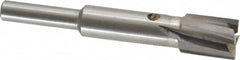 Value Collection - 15/32" Diam, 1/4" Shank, Diam, 4 Flutes, Straight Shank, Interchangeable Pilot Counterbore - Eagle Tool & Supply