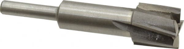 Value Collection - 23/32" Diam, 1/4" Shank, Diam, 4 Flutes, Straight Shank, Interchangeable Pilot Counterbore - Eagle Tool & Supply
