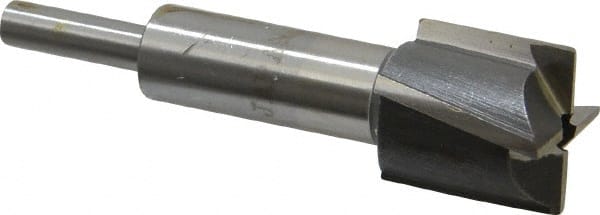 Value Collection - 27/32" Diam, 1/4" Shank, Diam, 4 Flutes, Straight Shank, Interchangeable Pilot Counterbore - Eagle Tool & Supply