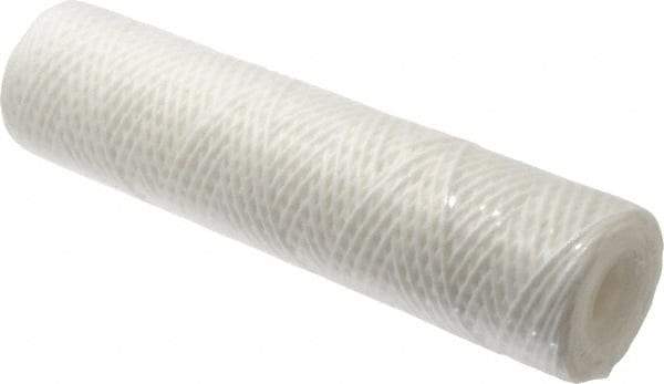 Parker - 2-1/2" OD, 25µ, Polyester String-Wound Cartridge Filter - 10" Long - Eagle Tool & Supply