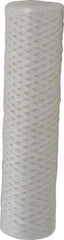 Parker - 2-1/2" OD, 50µ, Polyester String-Wound Cartridge Filter - 10" Long - Eagle Tool & Supply